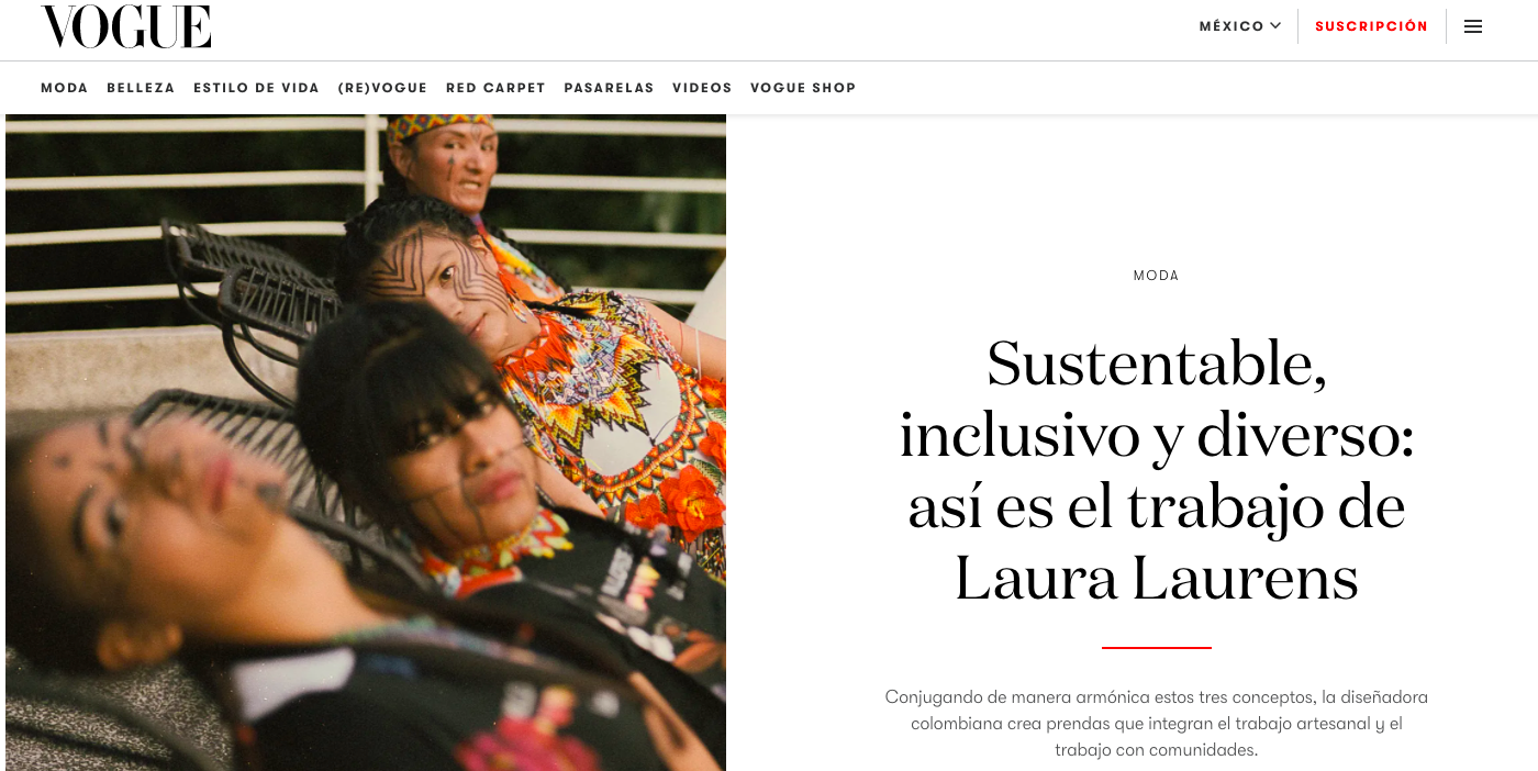 Laura Laurens | Press Laura Laurens Vogue México